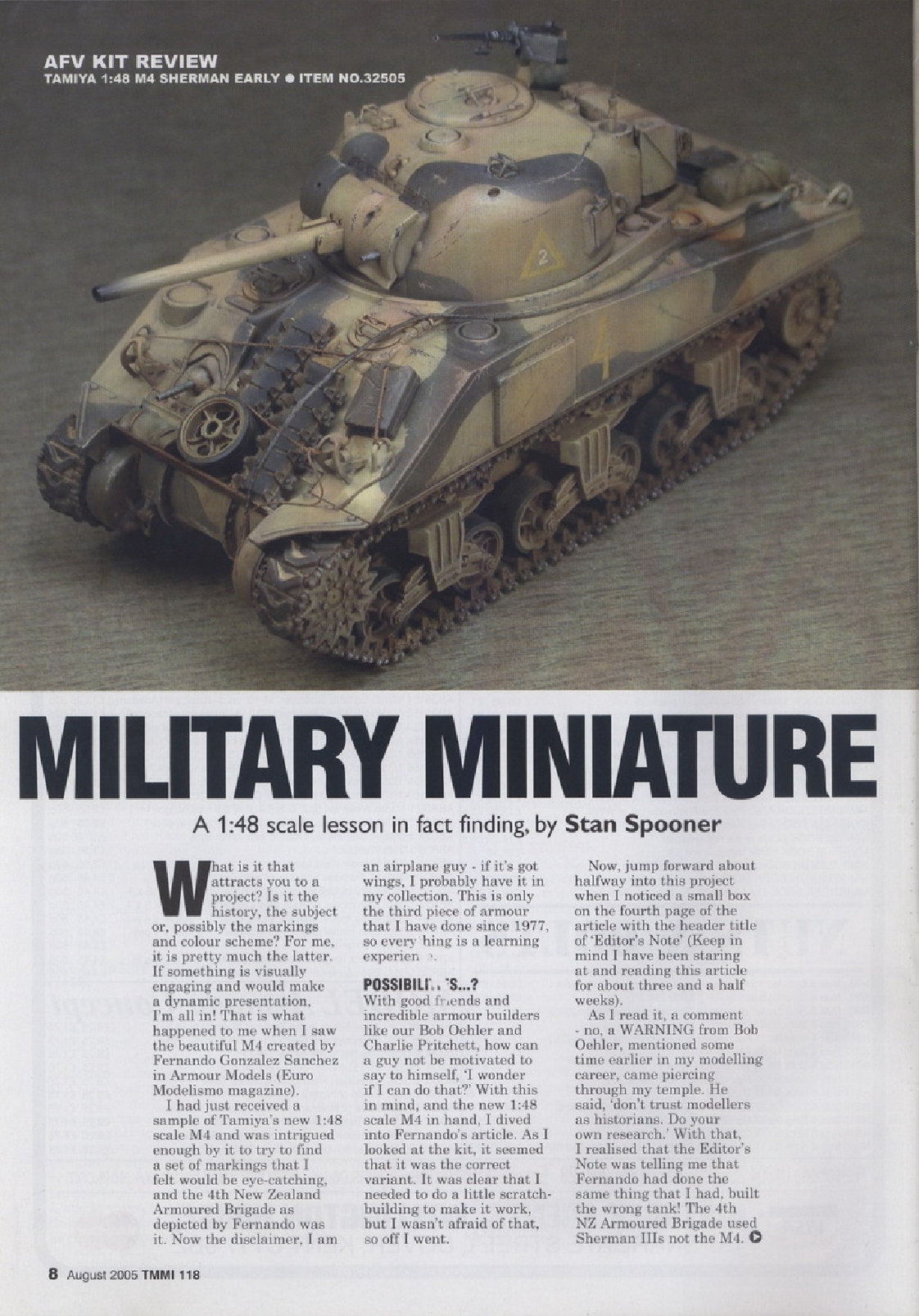 Tamiya Model Magazine 118 (2005-08)